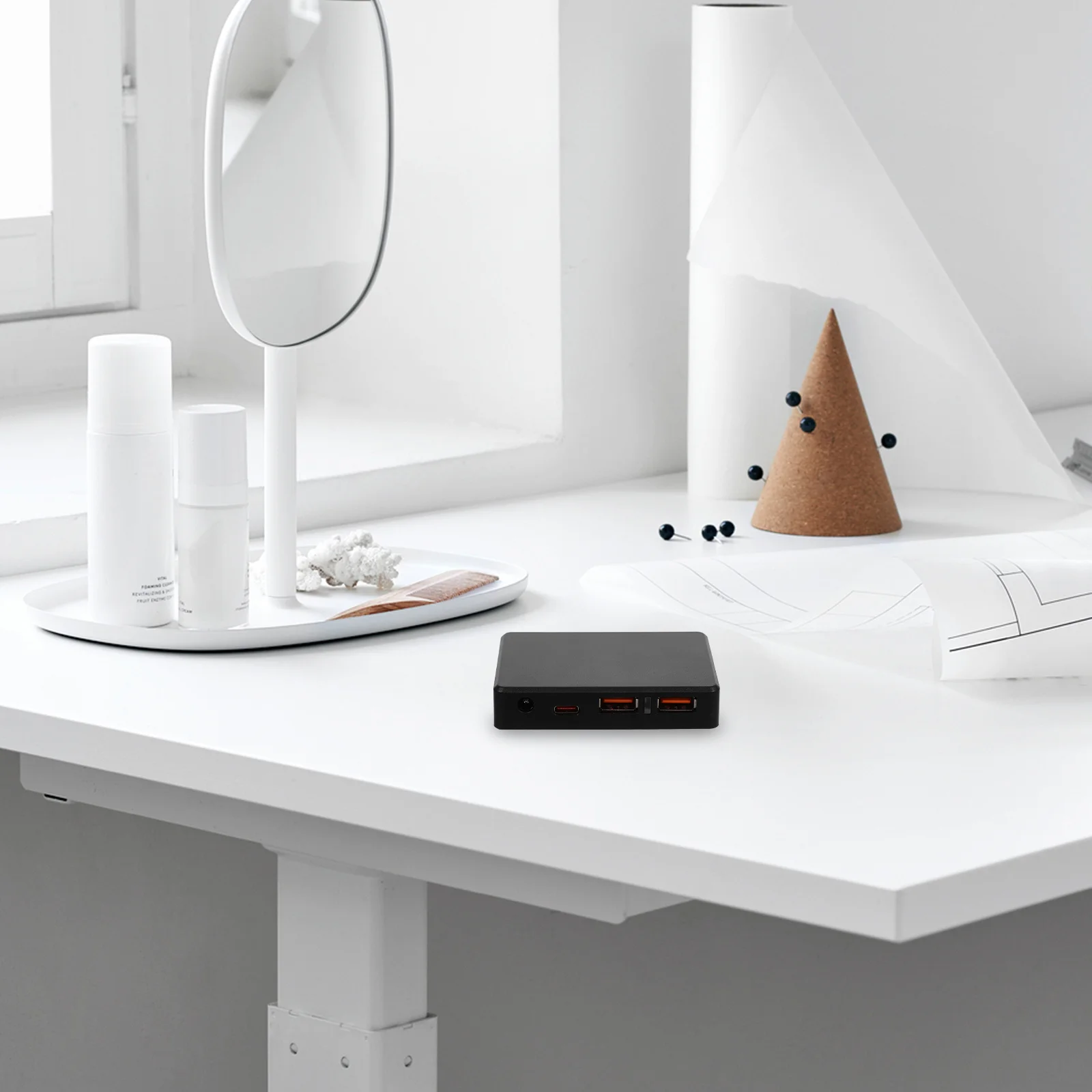 جهاز التحكم بالشحن بالطاقة الشمسية 18 فولت-30 فولت مزدوج USB Type-C Pd مخرج 5-20 فولت شحن الكمبيوتر المحمول التيار الزائد حماية ماس كهربائى لوحة طاقة شمسية