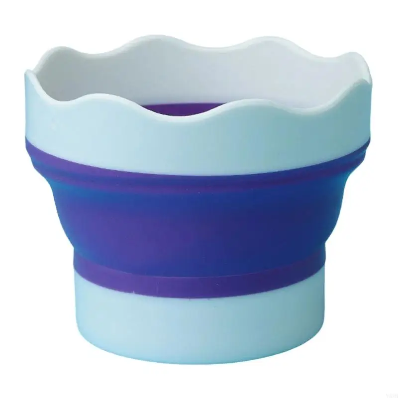 Y5JB قابلة للطي للفرشاة الطلاء كأس غسالة متعددة الأغراض تخزين محمول للفنانين يسافرون لألوان مائية