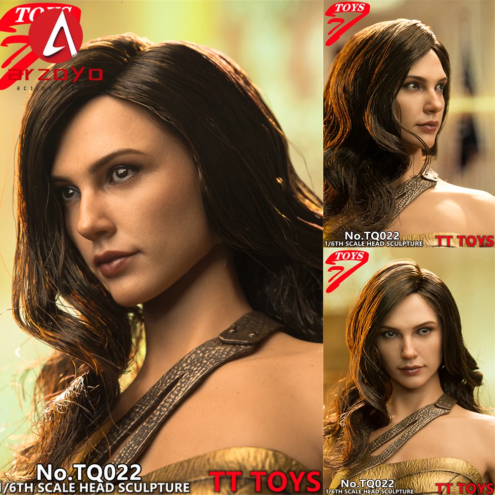 TTTOYS TQ022 1/6 Kobieta-żołnierz Europejska i amerykańska gwiazda Transplantacja włosów Model rzeźby głowy Pasuje do 12-calowego korpusu figurki akcji
