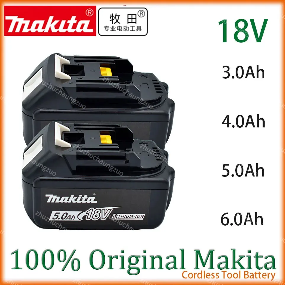 

18V 5.0Ah Makita Original With LED lithium ion replacement LXT BL1860B BL1860 BL1850 Makita rechargeable power tool battery 5000