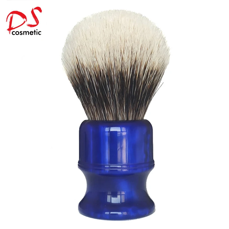 Dscosmetic 26mm Manchuria two band natural hair Shaving Brush with blue resin handle have good backbone for man wet shave