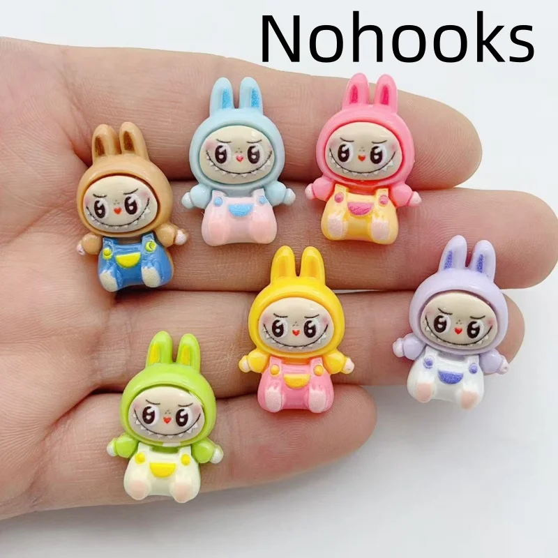 10Pcs Kawaii Rabbit Strawberry House Resin Charms Lovely Cartoon Animals Pendants for Earrings Keychains DIY Jewelry Make
