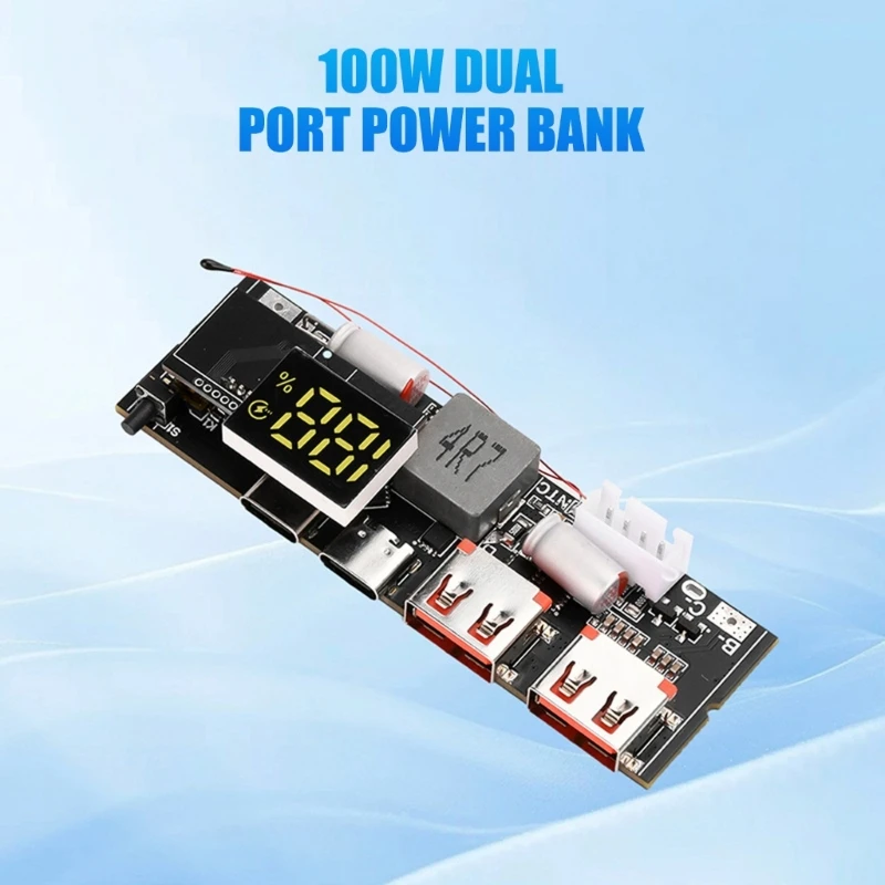 3S 4S 5S Mobile Power Module Circuit Board with QC3.0 PD100W 65W Fast Charging Capabilities Optional Type C Type A Port