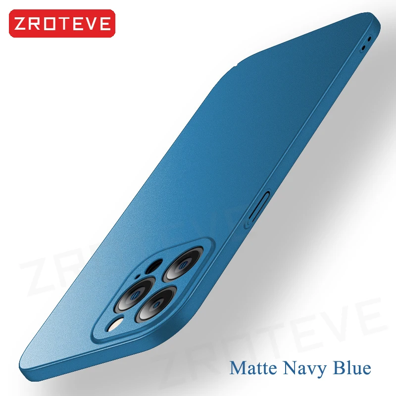 Handyhüllen für iPhone Air 17 16 18 Pro Max 17e 16e 15 14 Plus 13 Mini, ZROTEVE Ultradünne Matte Hartschale aus Kunststoff – Detail 27