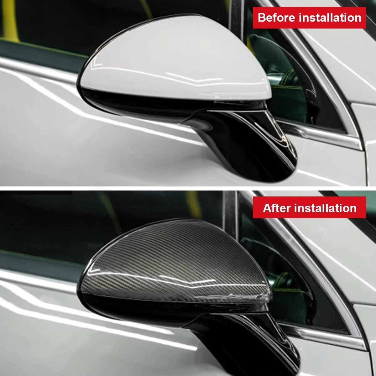 2011-2014 Car Rearview Mirror Cover Suitable for  Cayenne 958.1dry Carbon Fiber Rearview Mirror Cover