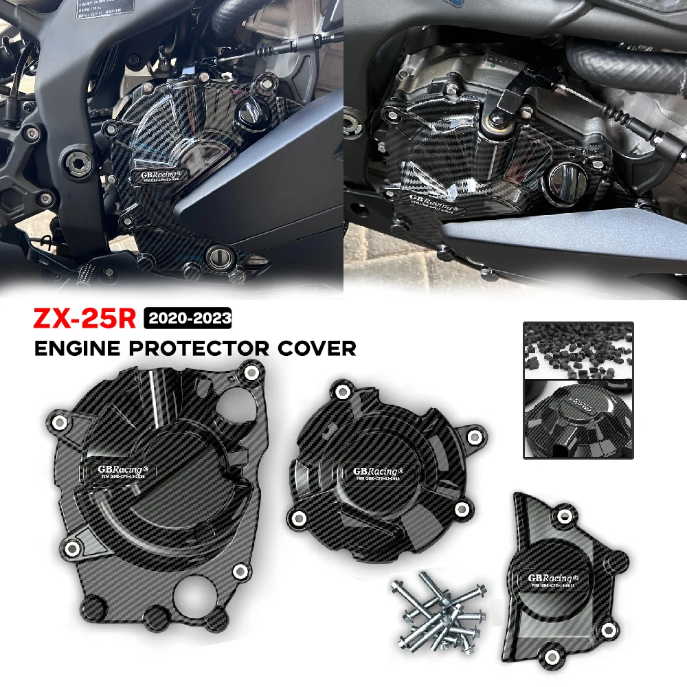 For KAWASAKI Engine Cover ZX25R 2020-2023 For KAWASAKI Motorcycle Alternator Clutch Protection Cover