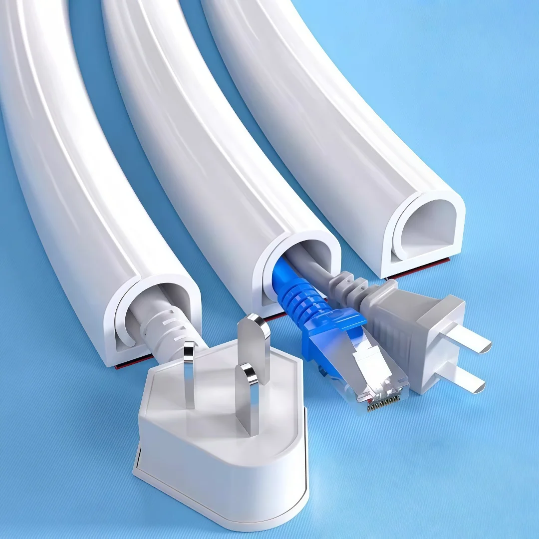 1pc Wire Cords Covers Paintable Cable Concealer Cable Hider TV on Wall Wire Hiders Cable Management Cord Hider Wall Cable Racewa