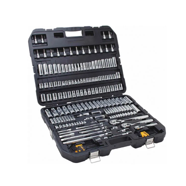 192Pcs Multi Drive Socket Set 1/2 3/8 1/4 Inch Ratchet Wrench Hand Tools Portable Storage Box for Garage Car Maintenance Work