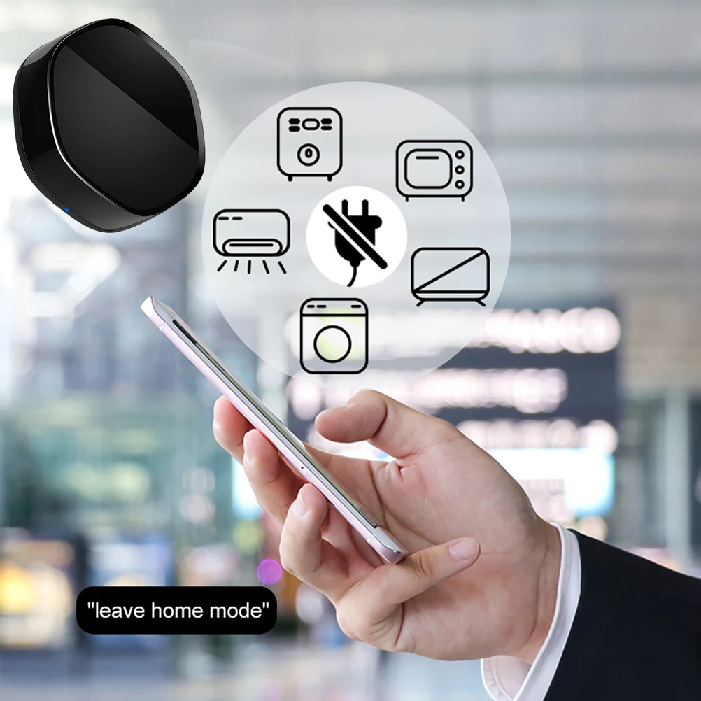 

1pc Smart Infrared Remote Controller Universal Mobile App Controlled Home Appliances Control For Air Conditioner Black