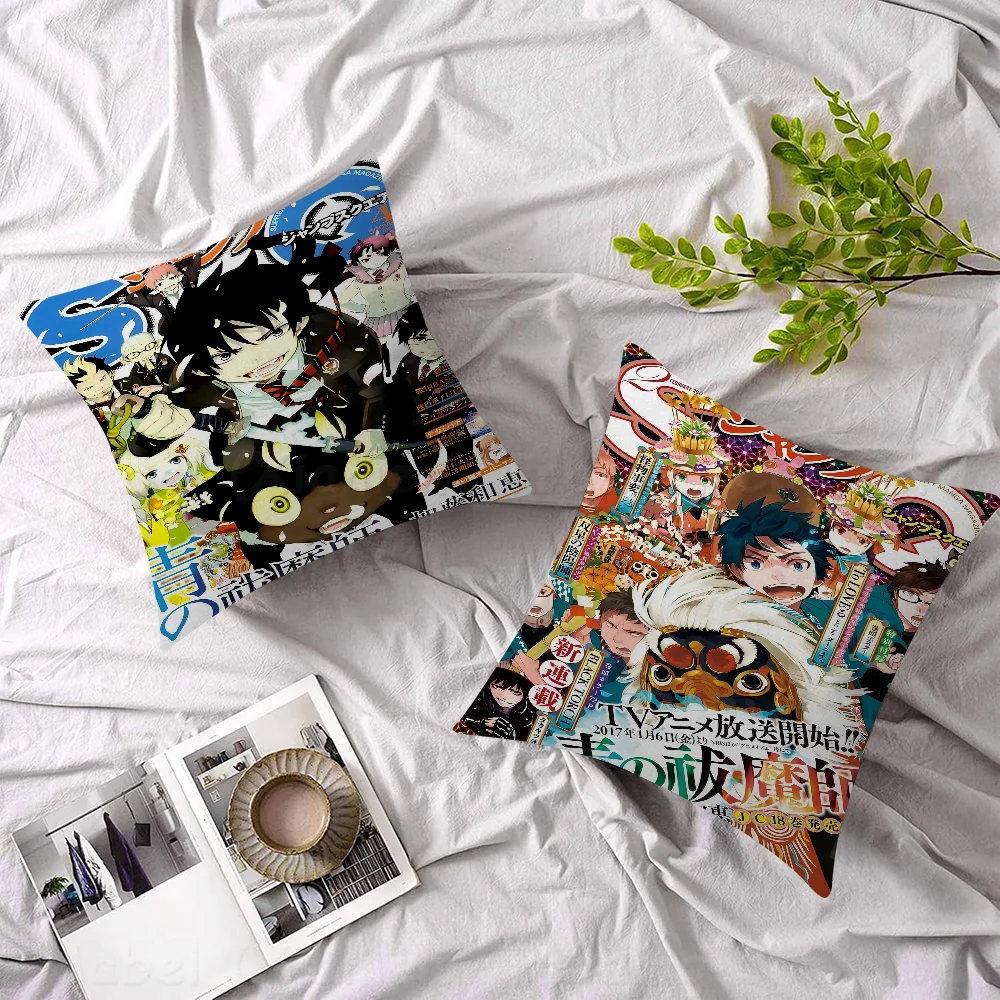 Blue Exorcist 45*45cm Cushion Cover Pillow Cover Decor Pillowcase Home Pillowcase For Couch Pillow