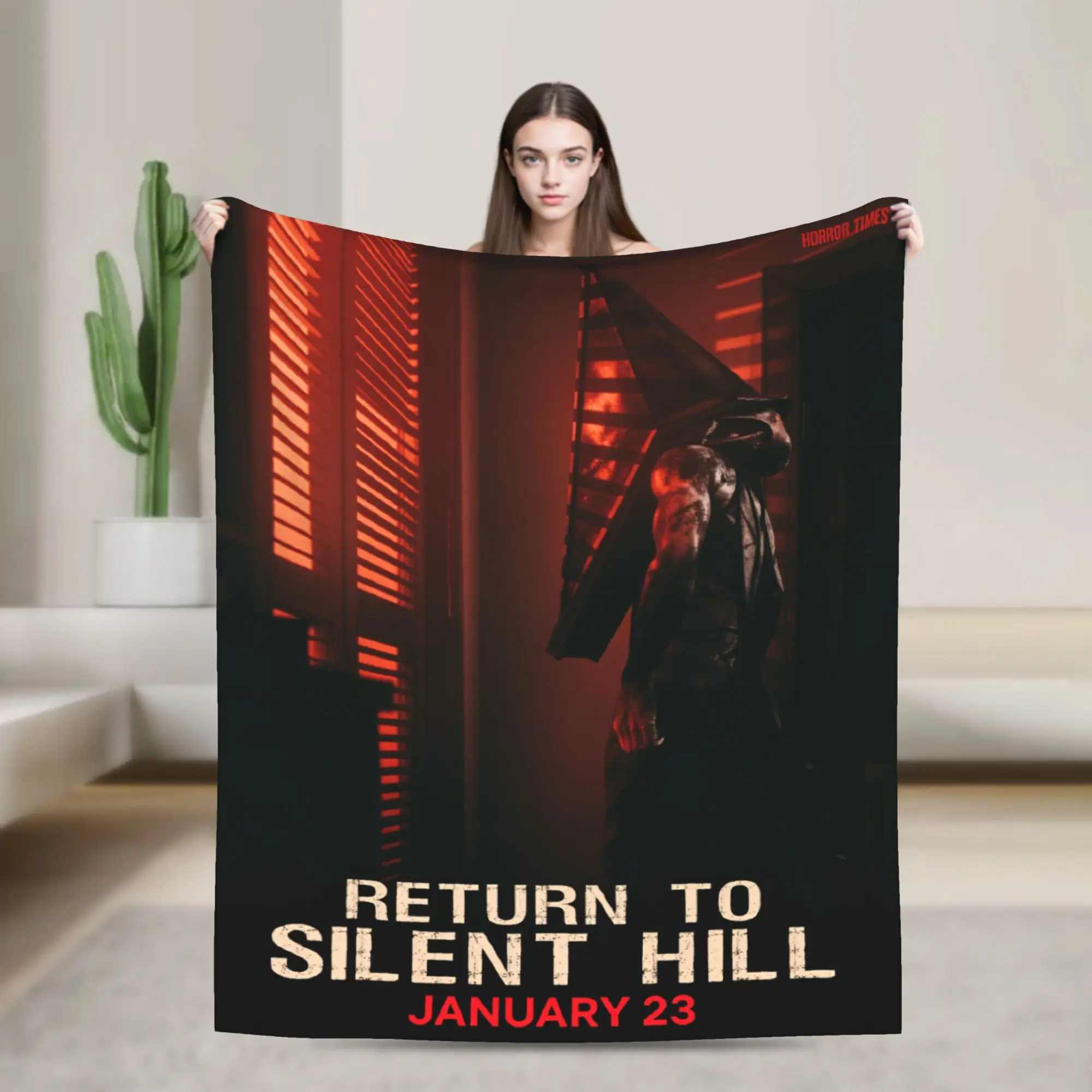 Warm Blanket Camping Return to Silent Hill Movie 2026 Bedding Throws  Flannel Bedspread For Couch Bed Fluffy Sofa Bed Cover