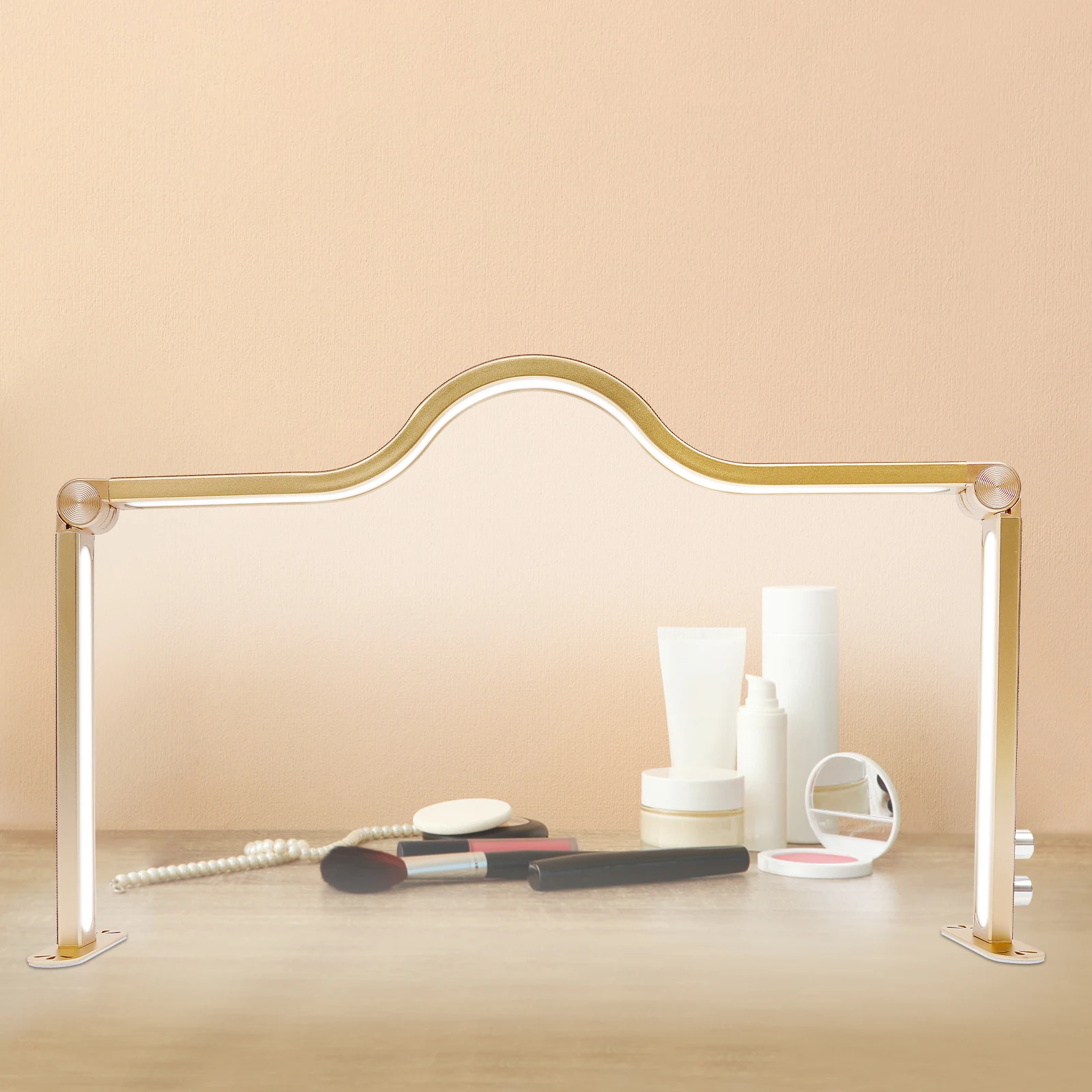 

Aluminum Alloy and PVC Rectangular Lash Light, Foldable Nail Tech Light, Nail Tech Lamp