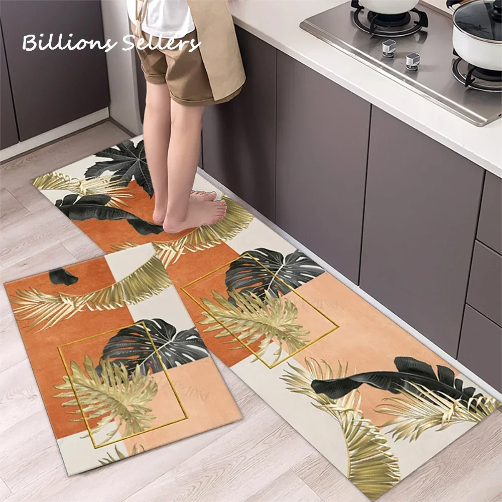 Kitchen Floor Mat Bedroom Living Room Long Bedside Area Rug Hallway Soft Washable Carpet Anti slip Bathroom Entrance Doormat