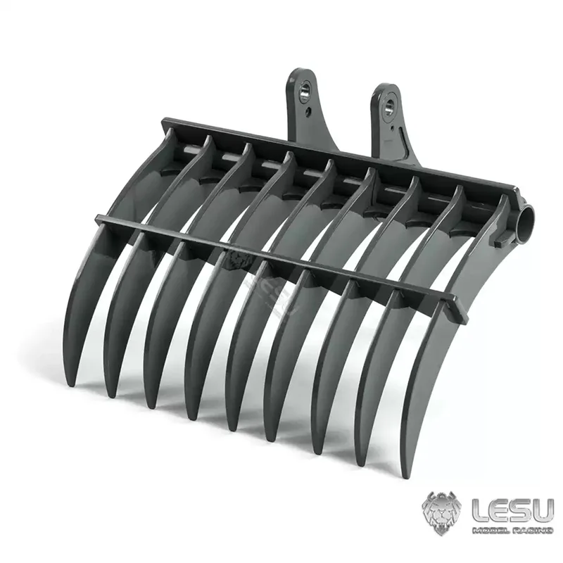 Bucket Rake Bucket Lesu Model 1/14 Excavator Et35 Modified Quick-Detachable Bucket Rake Bucket Metal Diy Upgraded Version
