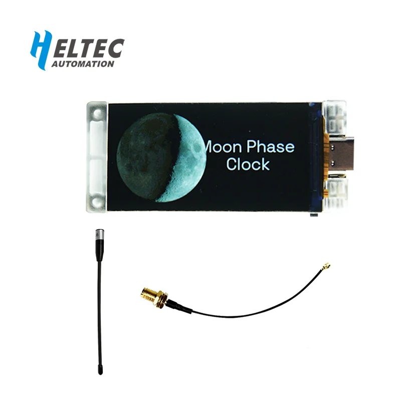 Heltec Vision Master T190 con antena de látigo GT-800 de bajo consumo de energía compatible con Arduino y Mashtastic Wi Fi HaLow