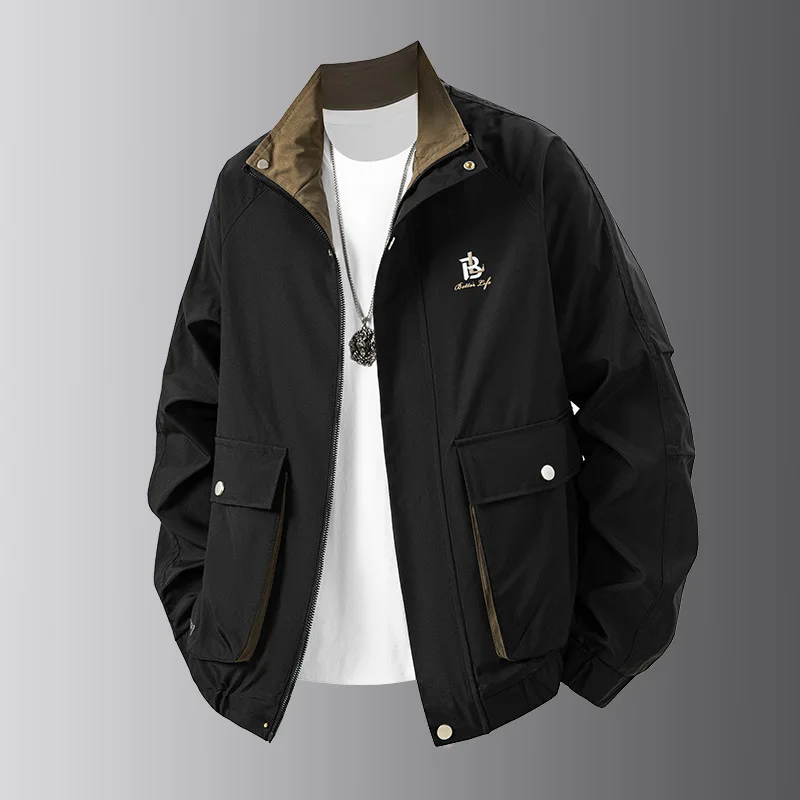 2025년 신상 남성 트렌디 워크웨어 클래식 패셔너블 심플 재킷 캐주얼 트렌디 다용도 남성 의류