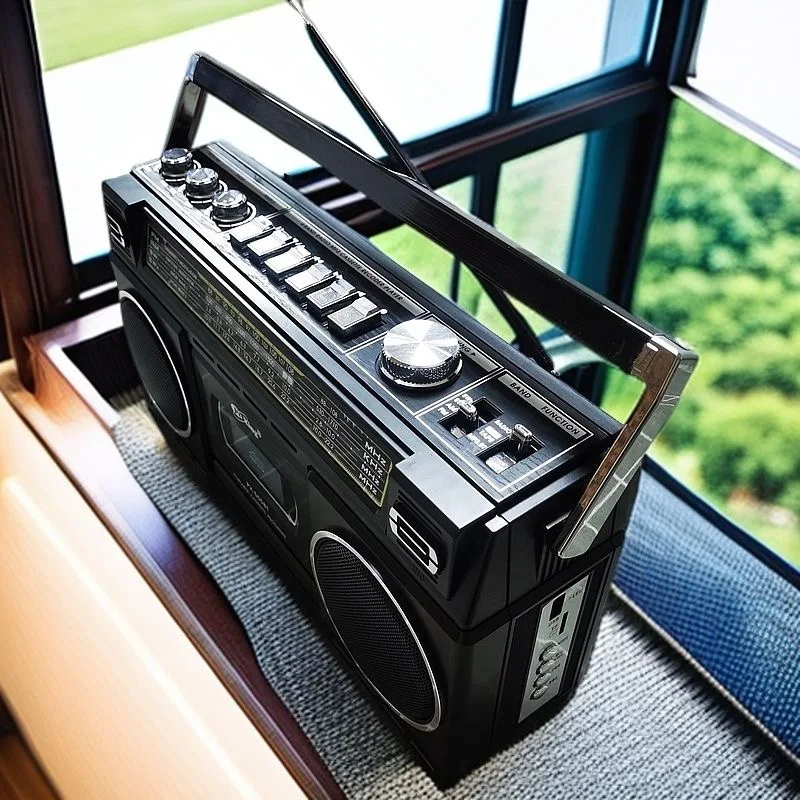 1980'S ريترو كاسيت مسجل لاعب مع Am Fm Sw متعدد الموجات راديو السيارات وقف الشريط لاعب سماعة لاسلكية تعمل بالبلوتوث بطاقة راديو Boombox