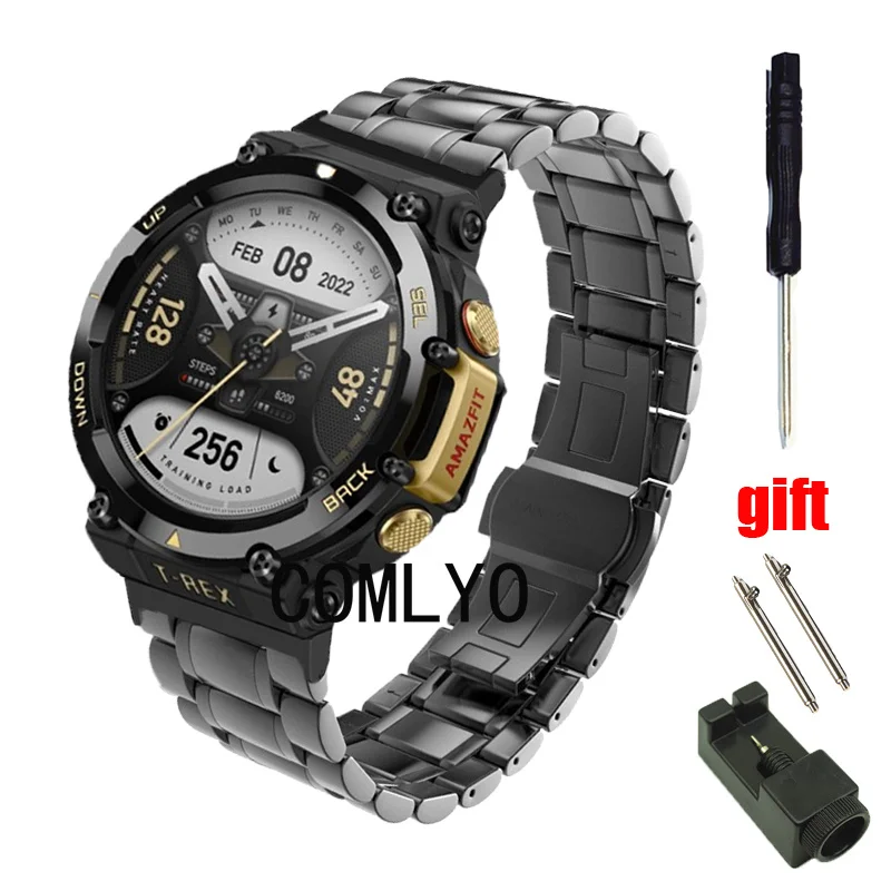 

Ремешок из нержавеющей стали для Amazfit T-rex t rex 2 Pro