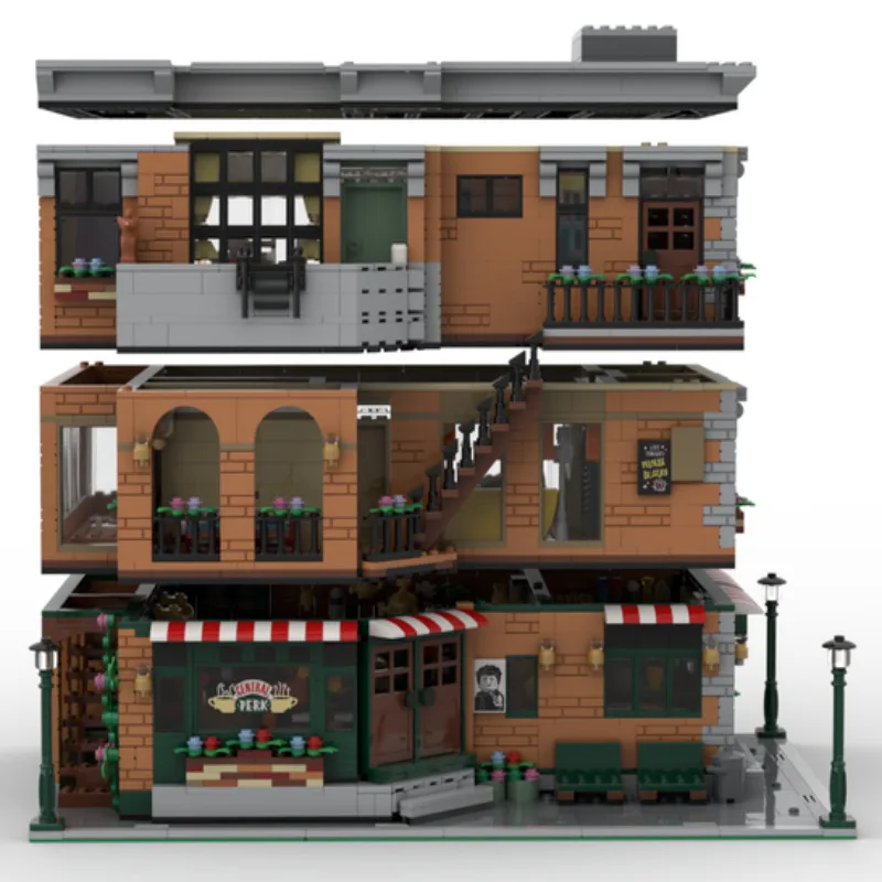 MOC-79570 friend apartment creative building block toy model