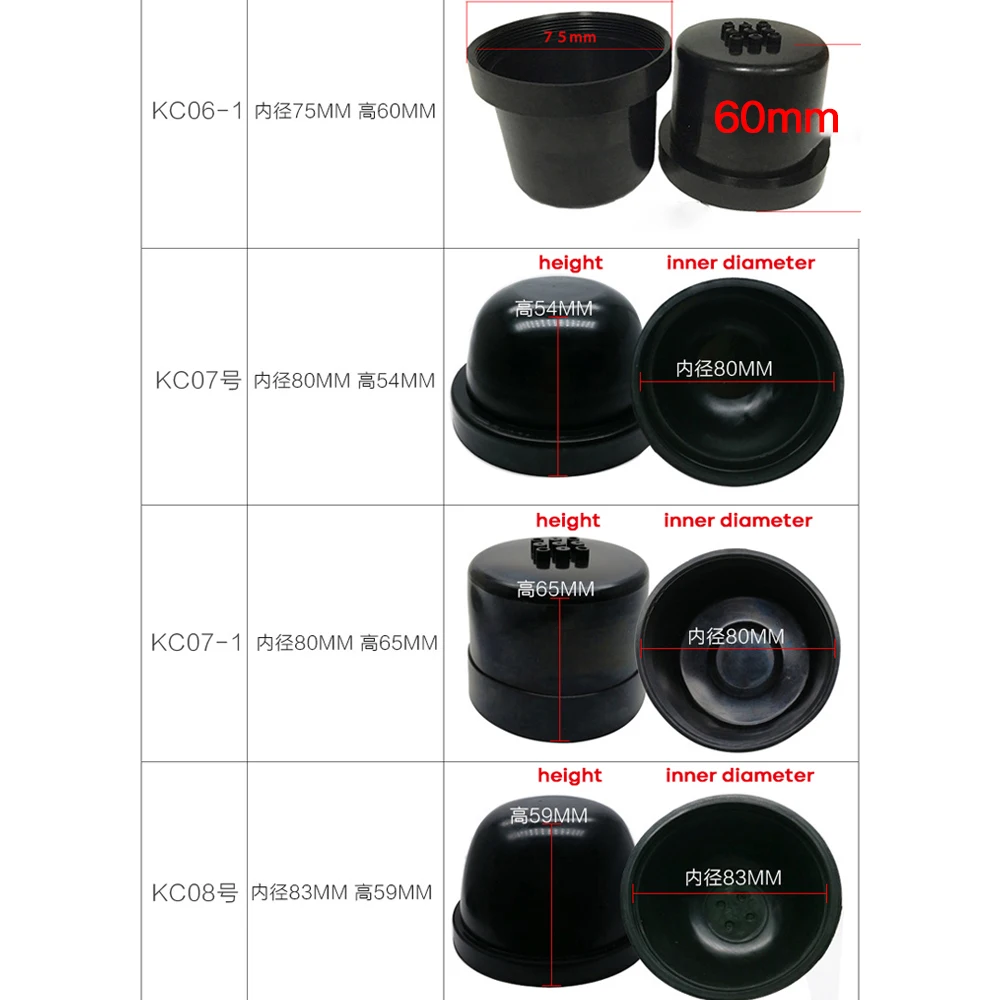 1pcs Car LED Headlight Dust Cover Waterproof HID xenon lamp Rubber Sealant Cap Cover Headlamp H4 H1 H7 H11 H8 9005 9006