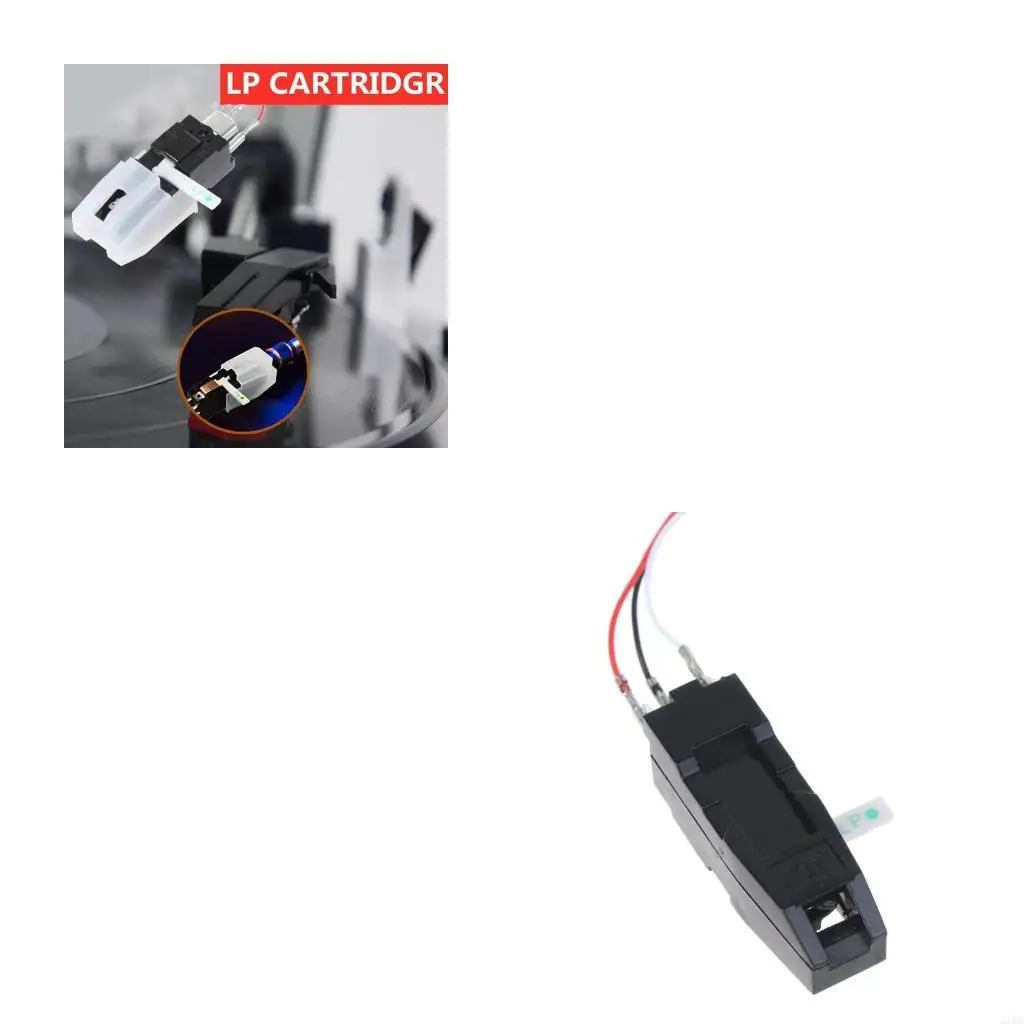 Turntable for Case +line Replacement BP2ATC with Double Sided Red and Blue Diamond Tip for Vinyl for LP/78 RPM Recorde