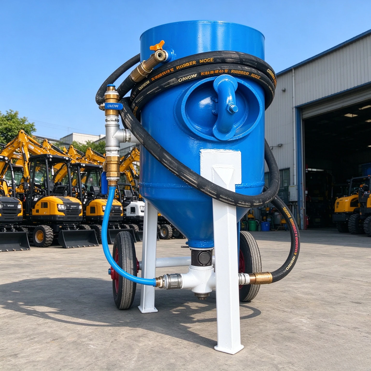 Portable Blaster Dustless Wet Sand Blasting Machine Price with Simple Panel for Individual Workshop Rust Removal Jobs Customized