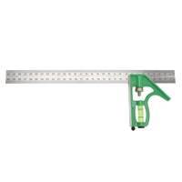 Measuring Tools Stainless Steel Ruler Ruler Multi Functional 300mm Combination  Angle Ruler 45/90 Degree With Bubble Level