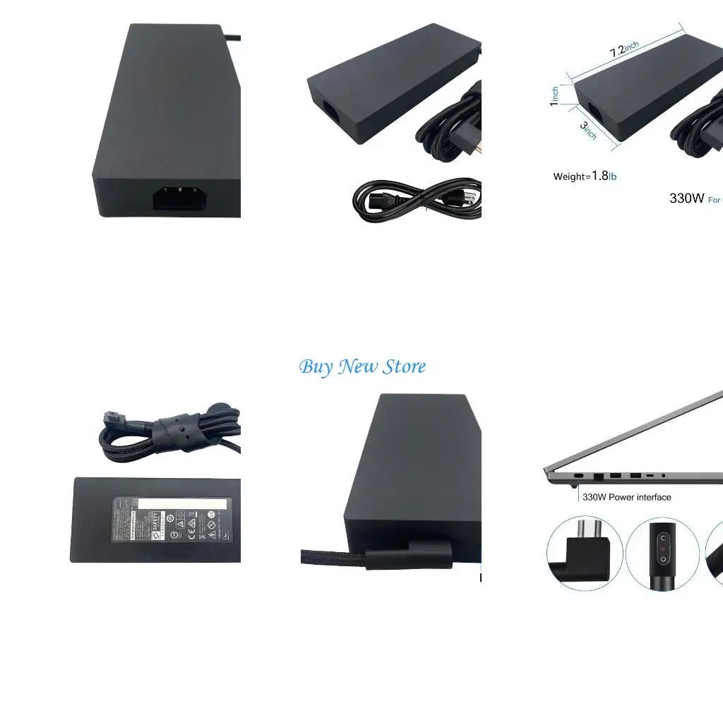 

Адаптер ноутбука 20CE 19.5V 16.92a 330W RC30-0484 Power для 18 RC30-04840200 Замена питания ноутбука.