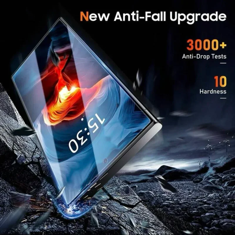 5 piezas Recubrimiento oleofóbico Instalación sin polvo Protector de pantalla HD para Samsung S26 S25 Ultra S24 S22 S21 Plus Vidrio templado 5