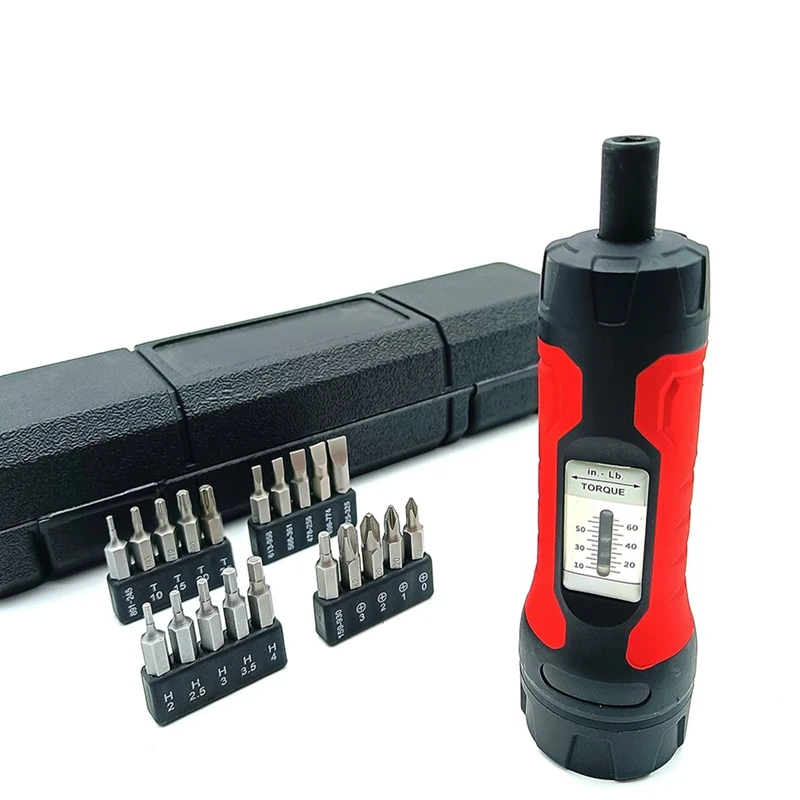 Adjustable Manual Torque Screwdriver Set Kit Windows Torque Screwdriver With 20 Screwdriver Bits Kit