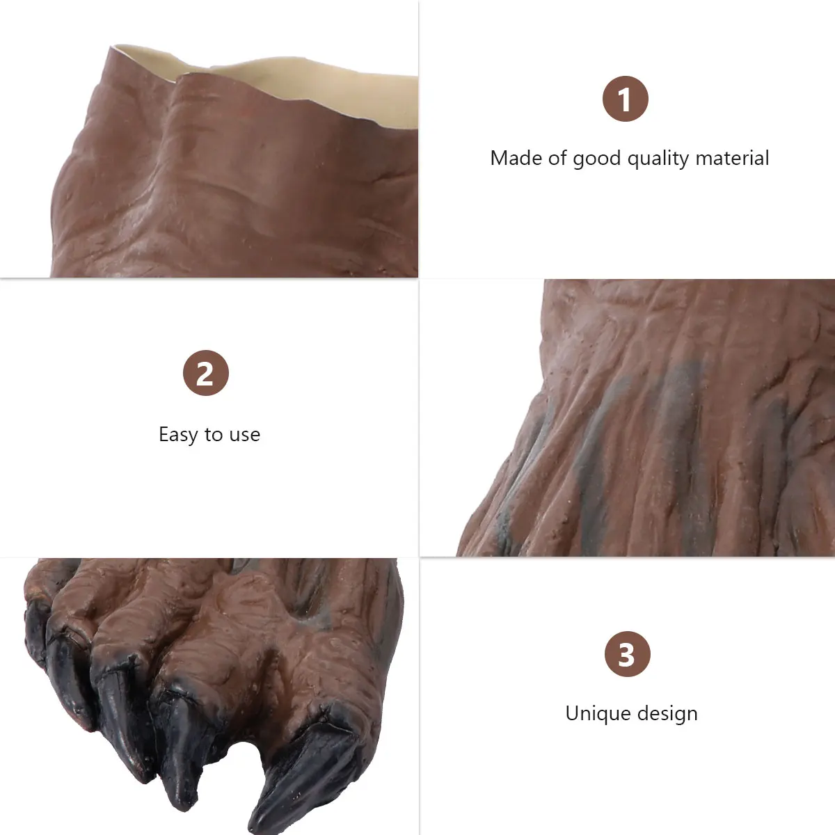 

Premium Latex Halloween Foot Cover Decor Halloween Decor Fright Slippers Unique Design Durable Glove Style