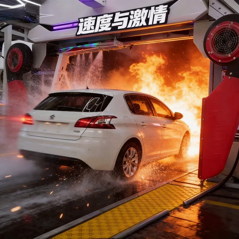 360 Touchless Car Wash Machine High Pressure Automatic Vehicle Cleaning System For Scratch Free Professional Auto Detailing Shop