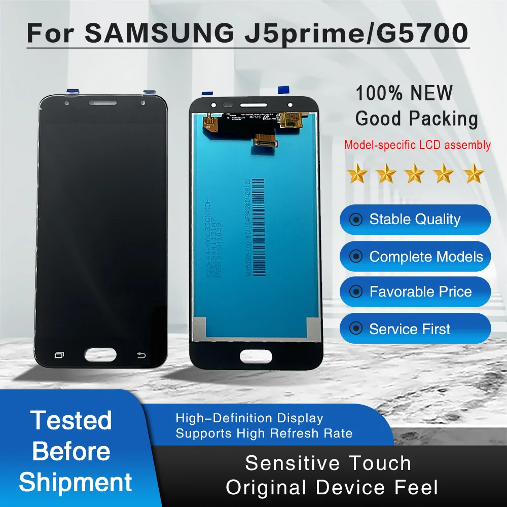 ל-Samsung Galaxy J5Prime מסך LCD מגע דיגיטייזר התקן G570 G570F On5 2016 G5700 מודול רכיב החלפה