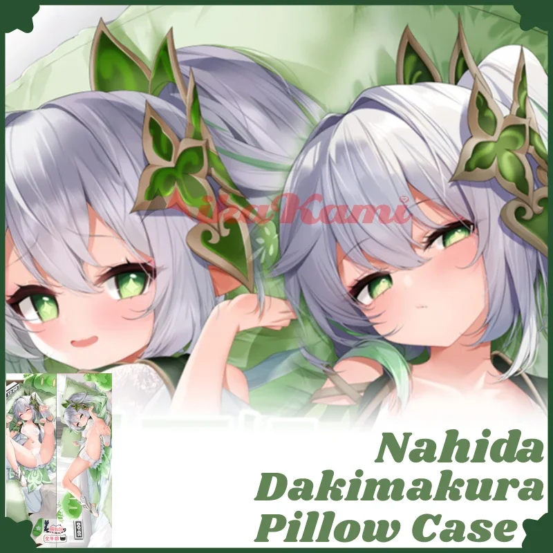 

Nahida Dakimakura Genshin Impact Game Pillowcase Full Body Hugging Sexy Pillow Case Otaku Cushion Cover Home Bedding Decor Gift