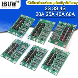 Carte de protection du chargeur de batterie au lithium, amélioration de l'équilibre, 3S, 4S, 20A, 40A, 60A, 18650 BMS, moteur de forage 11.1V, 12.6V, 14.8V, 16.8V