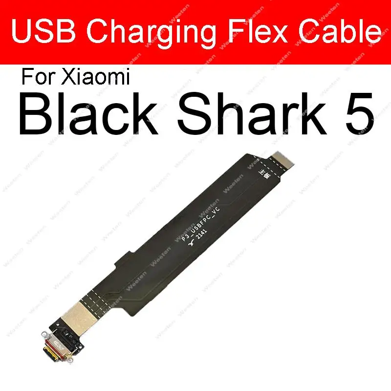 USB Charging Port Dock Charger Plug Connector Board Flex Cable For Xiaomi Black Shark 2 3 4 5 Blackshark 3pro 4pro 5pro Parts