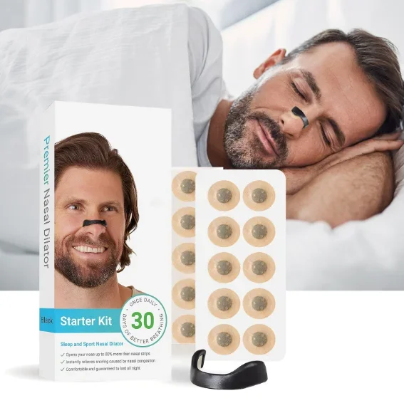 

30Pairs Magnetic Nasal Breathing Dilators Kits Sport Nasal Dilator Boost Oxygen Intake,Breathing Refill Nose Clip