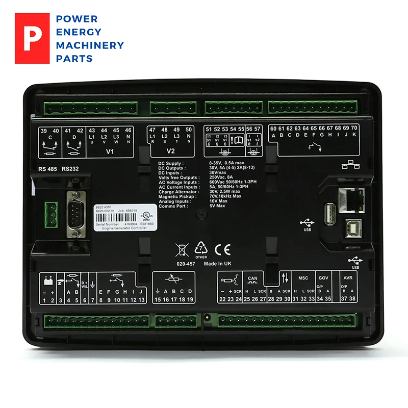 Original Deep Sea DSE8620 MKII Diesel Generator Controller LCD Display Control Module Panel dse8620 mkii Dse8610mk2