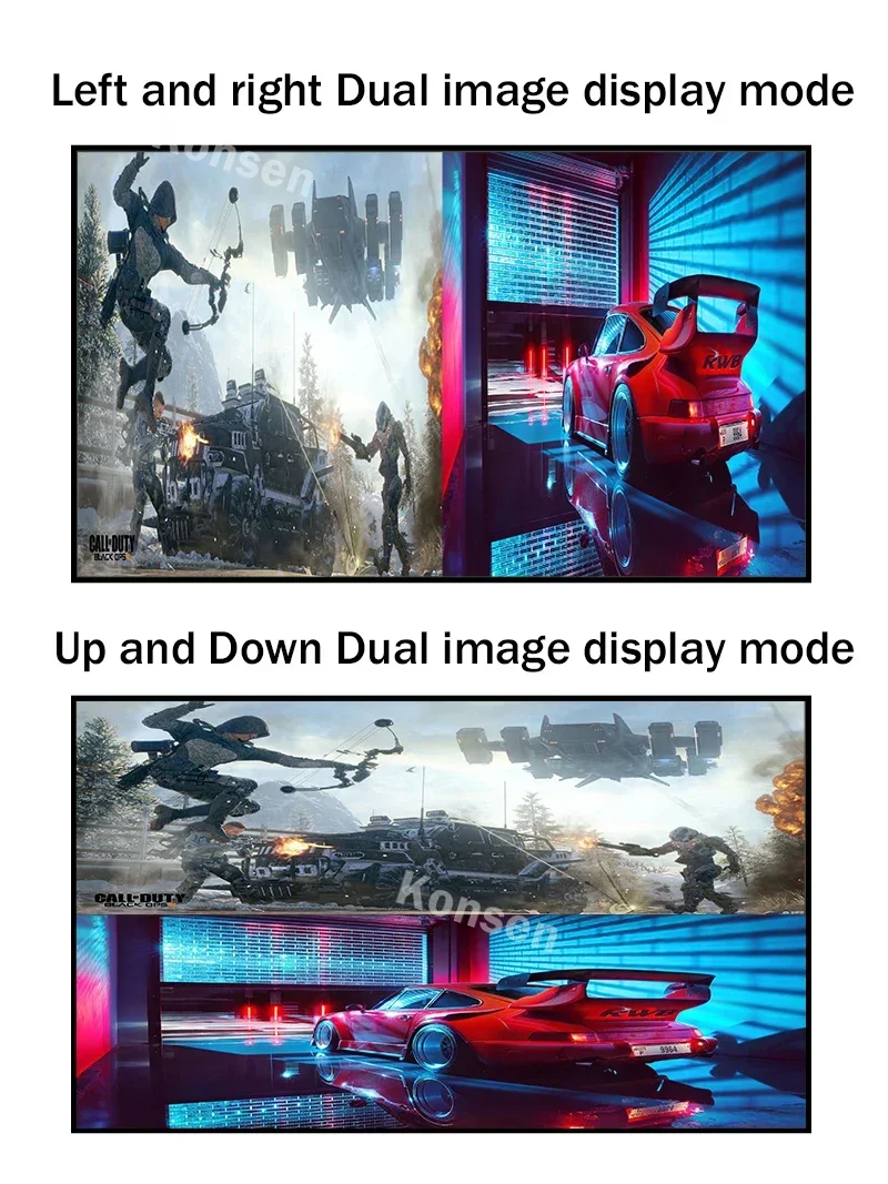 4K 9x1 HDMI متعدد المشاهد 9 في 1 خارج مفتاح سلس 9x1 HDMI رباعي متعدد المشاهد شاشة معدد مقسم مع 10 أوضاع عرض