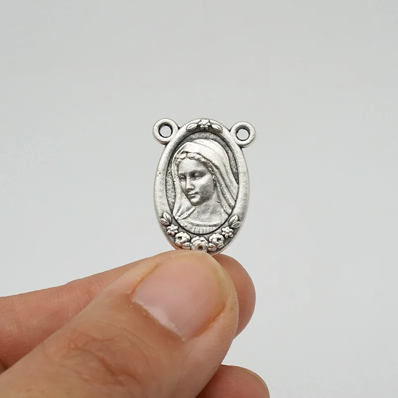 Our Lady of Mazurkoye Cameo Enamel Alloy Connection Pendant Necklace Bracelet Jewelry DIY Connection Accessories