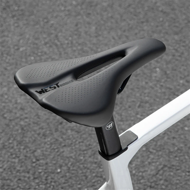 

Велосипедное седло, полое дышащее седло с коротким носом 140 мм, легкое, экологически чистое, удобное седло из пенопласта из искусственной кожи