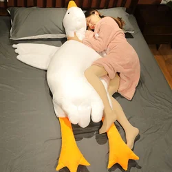 Giant Goose Plush Toy Big White Duck Cuddly Stuffed Animal Soft Doll Long Sleeping Pillow Sofa Cushion Birthday Gift for Kid Boy