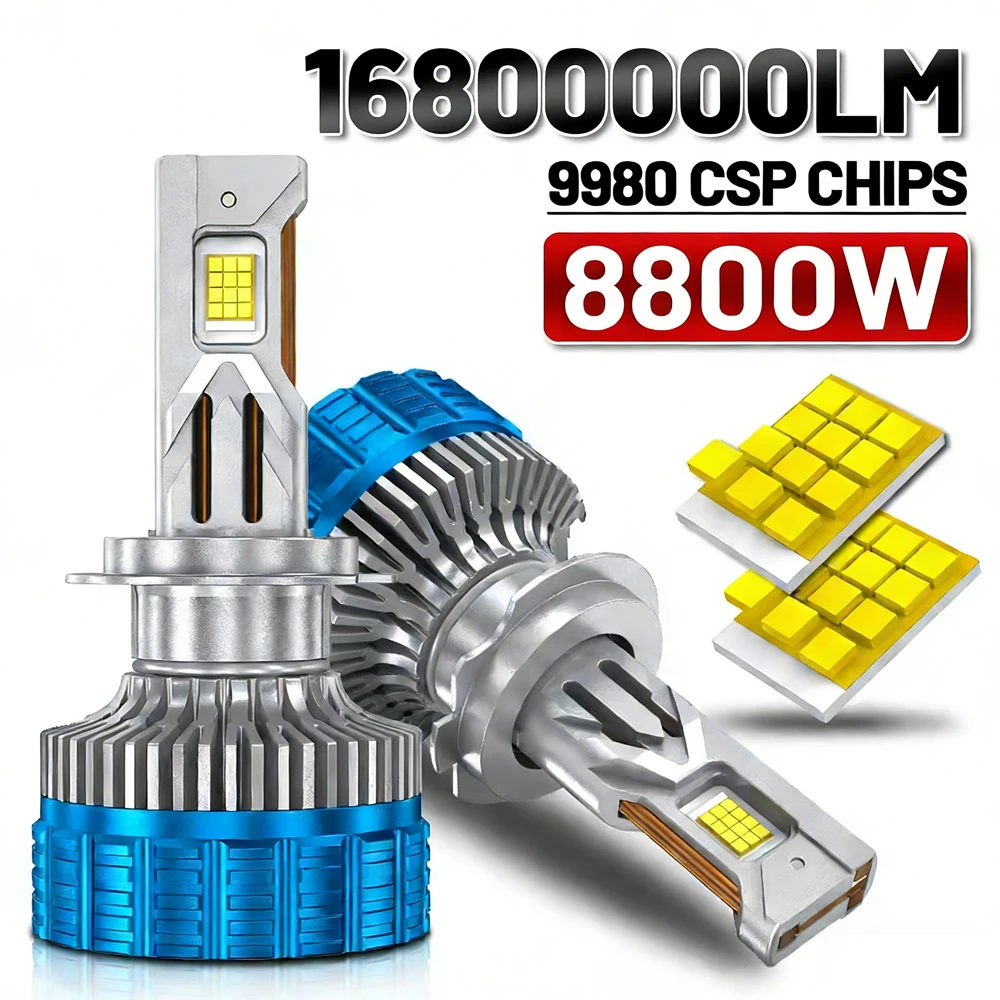 

H4 H7 LED Headlight Bulbs Canbus 8800W High Power H1 H11 H8 9005 9006 9012 HB3 HB4 HIR2 9007 H13 Auto Lamps Kit Fog Light 6000K