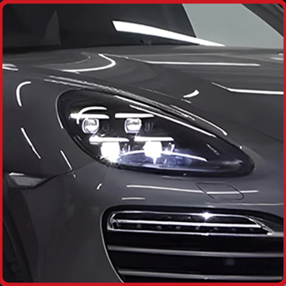 

For Porsche Cayenne 958.1 2011-2014 Headlights Assembly Upgrade LED Lens 4 Projector Lens Plug and Play High Quality