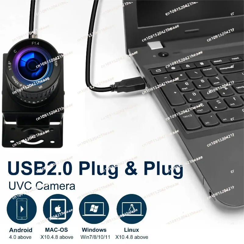 Suitable for In Stock Camera USB 48MP IMX586 8K Webcam Industrial Camera with 3.6-10mm Varifocal Zoom Lens