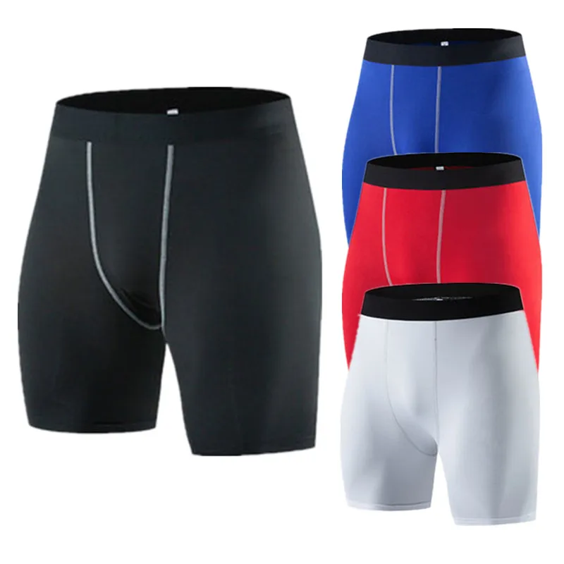 Men Leggings Base Layer Skinny Compression Sports Shorts Gym Fitness Training Running Bottom Pants Tights Basketball Undershorts