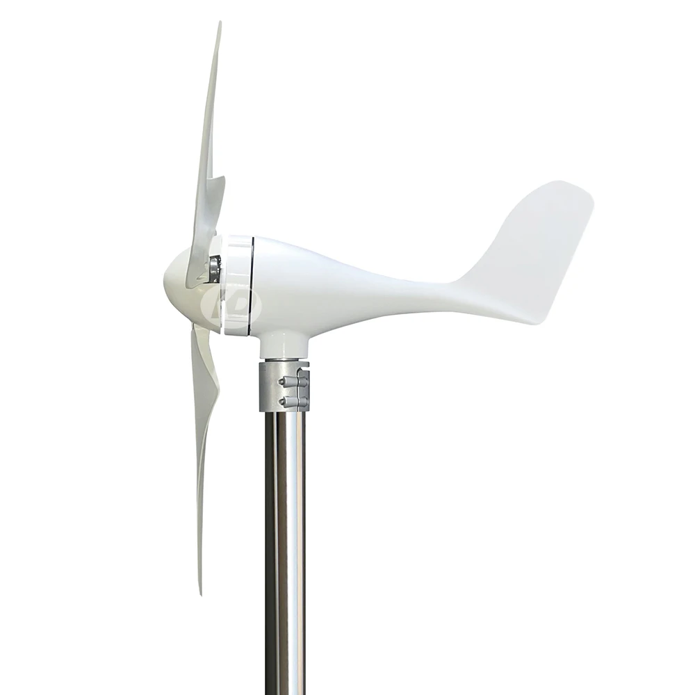 Imagem -02 - Iniciar a Velocidade Ac12v 24v com Controlador de Forma Flexível Montar ou Lâminas 400w Gerador Pequeno da Turbina Eólica com Indicador do Diodo Emissor de Luz m s