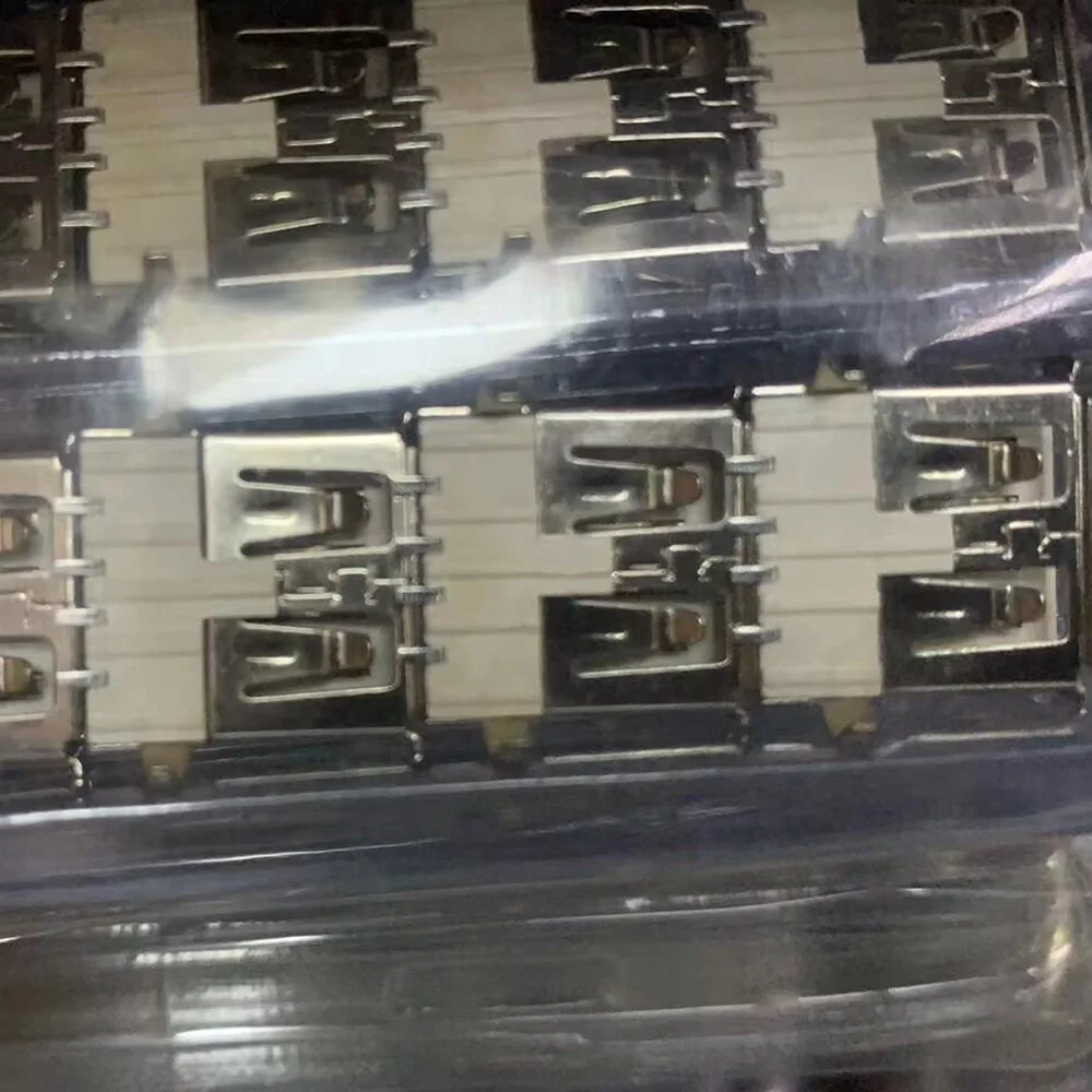 2023 Hot USB Type A Standard Port Female Solder Jack Connector PCB Receptacle USB-A Type AF 90 Degree Arc Pin Crimp Flat Port Re