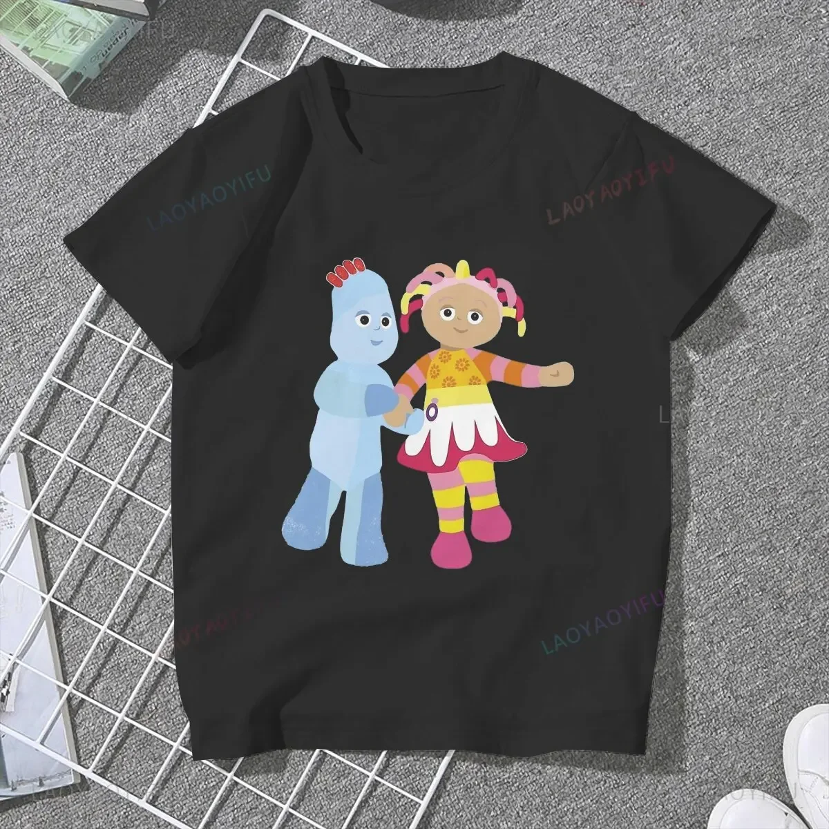 Kawaii Women's T Shirts in The Night Garden Humor Unisex Tee Shirt Cartoon Anime Short Sleeve Crewneck T-Shirt Original Clothing