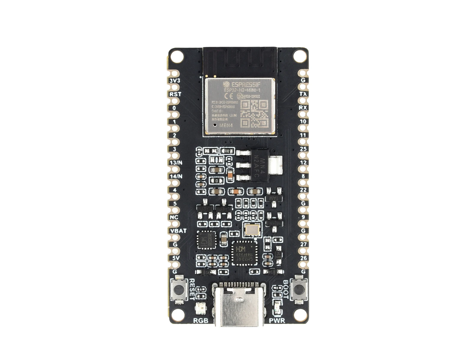 Imagem -03 - Microcontrolador Processador de 96mhz Esp32-h2-mini1-n4 Módulo Construído em 4mb Flash Suporta Ble Zigbee Thread Wireless co Esp32-h2